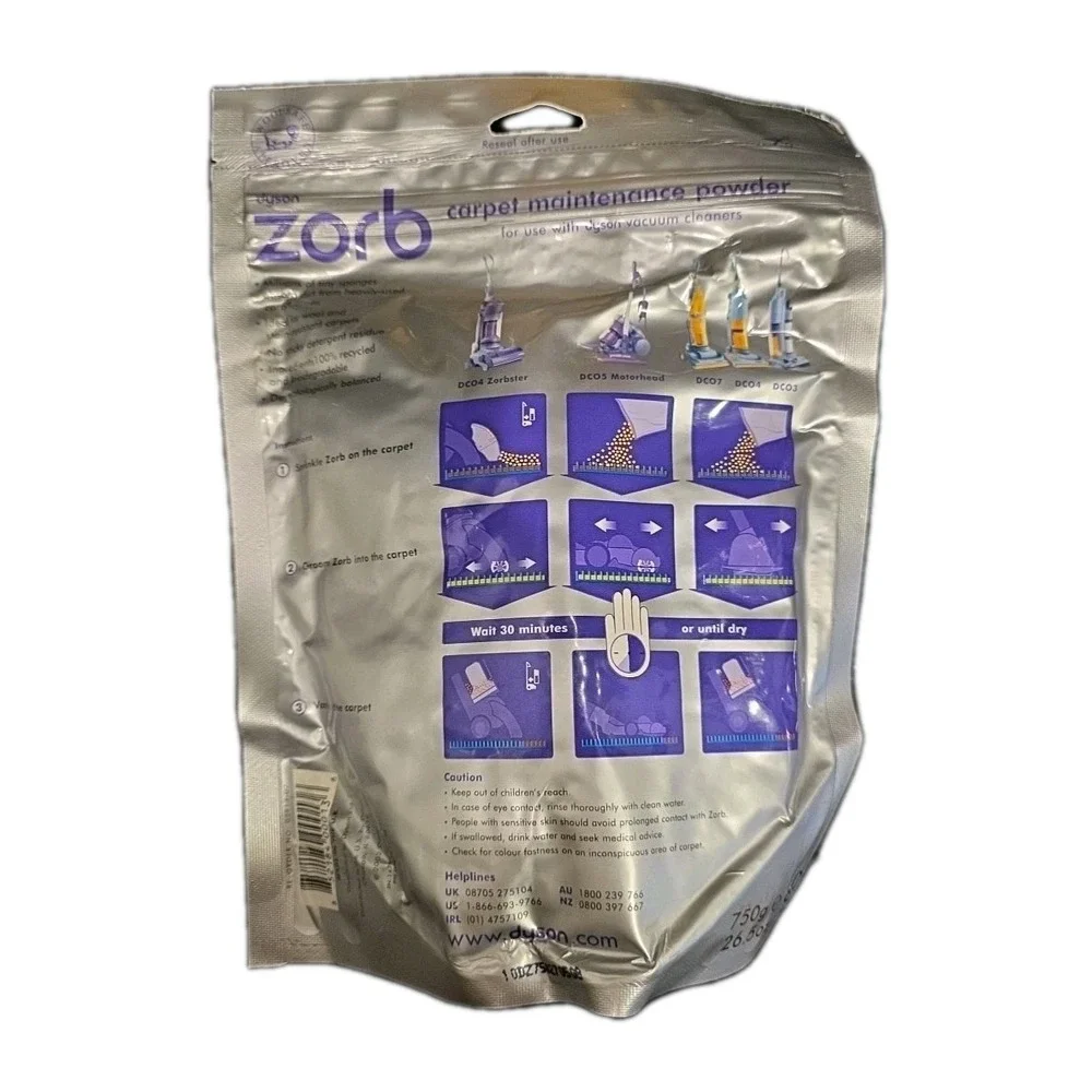 Dyson Zorb Carpet Maintenance Powder 26.5 oz‎ 750g - BRAND NEW & SEALED